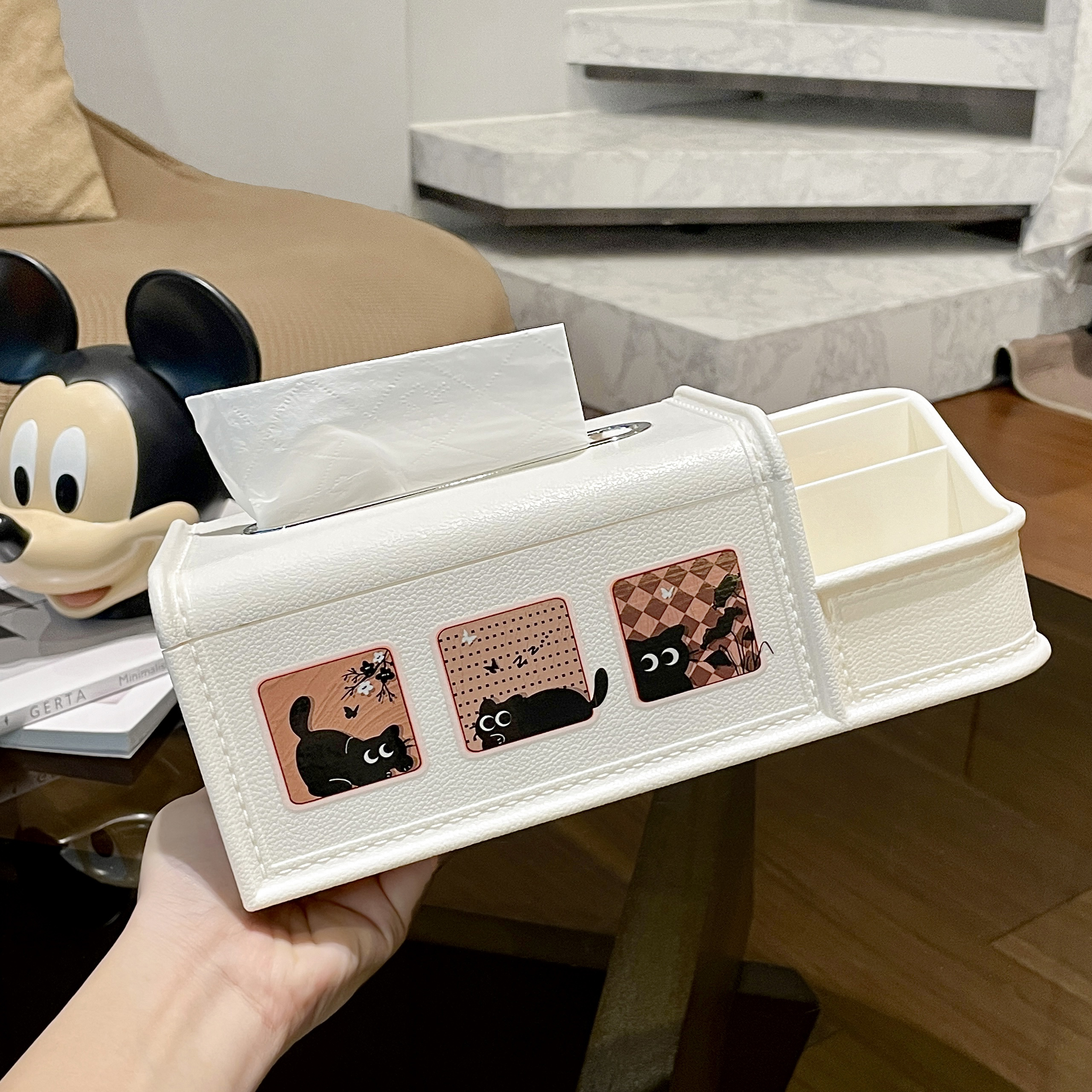 柒简中古风纸巾收纳盒