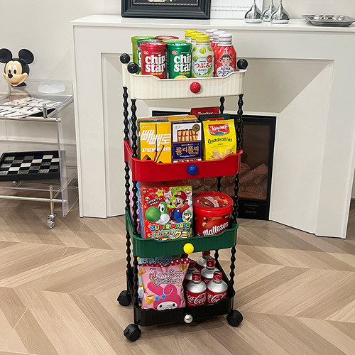 柒简多巴胺移动小推车置物架