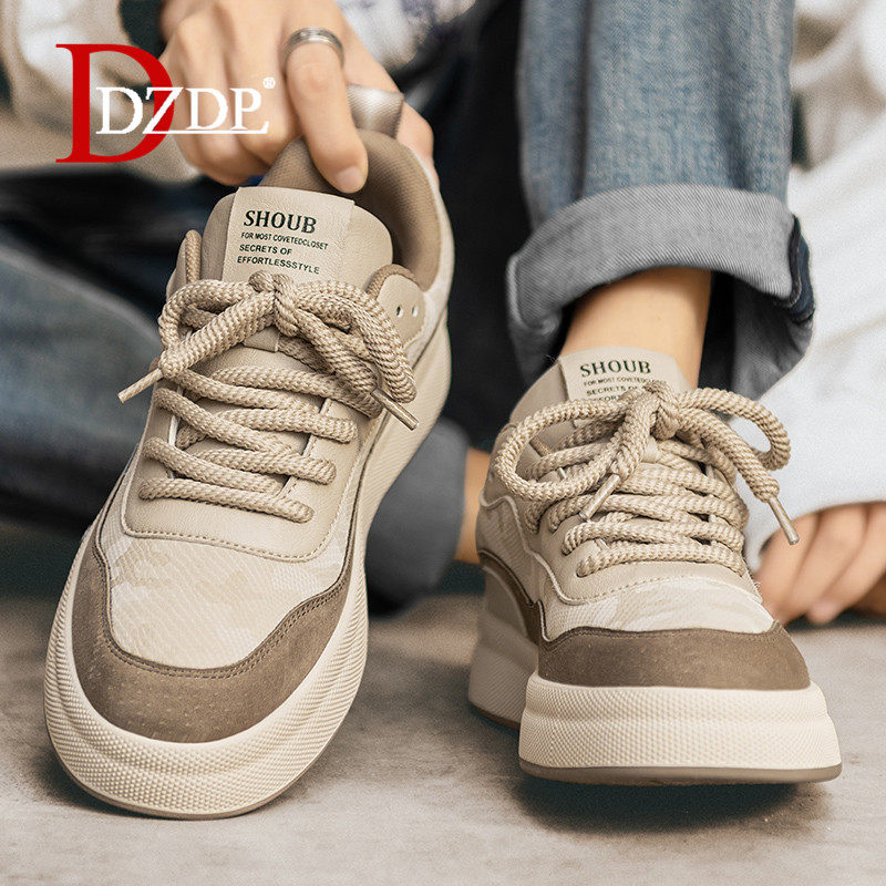 男鞋2025新款秋季小众潮牌运动休闲板鞋男士冬季百搭加绒加厚棉鞋