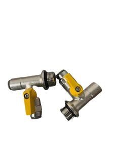 试压仪出水口泄压三通阀门（两端接3分水管,一端接4分内牙接头）