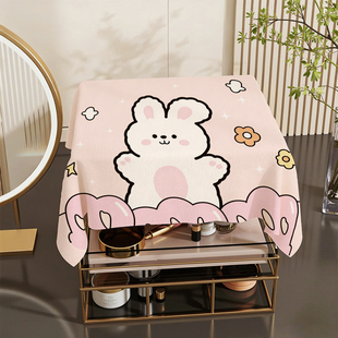 卡通可爱化妆盒防尘罩防灰盖布小家电台灯罩微波炉遮丑万能小盖巾