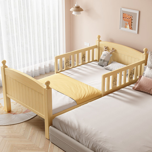 儿童床拼接床加宽床大人可睡神器床边床实木单人伸缩婴儿加床拼床