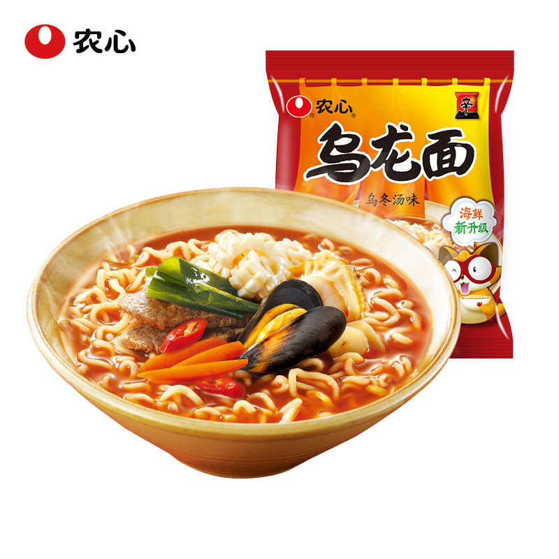 农心乌龙面乌冬汤120g*5连包