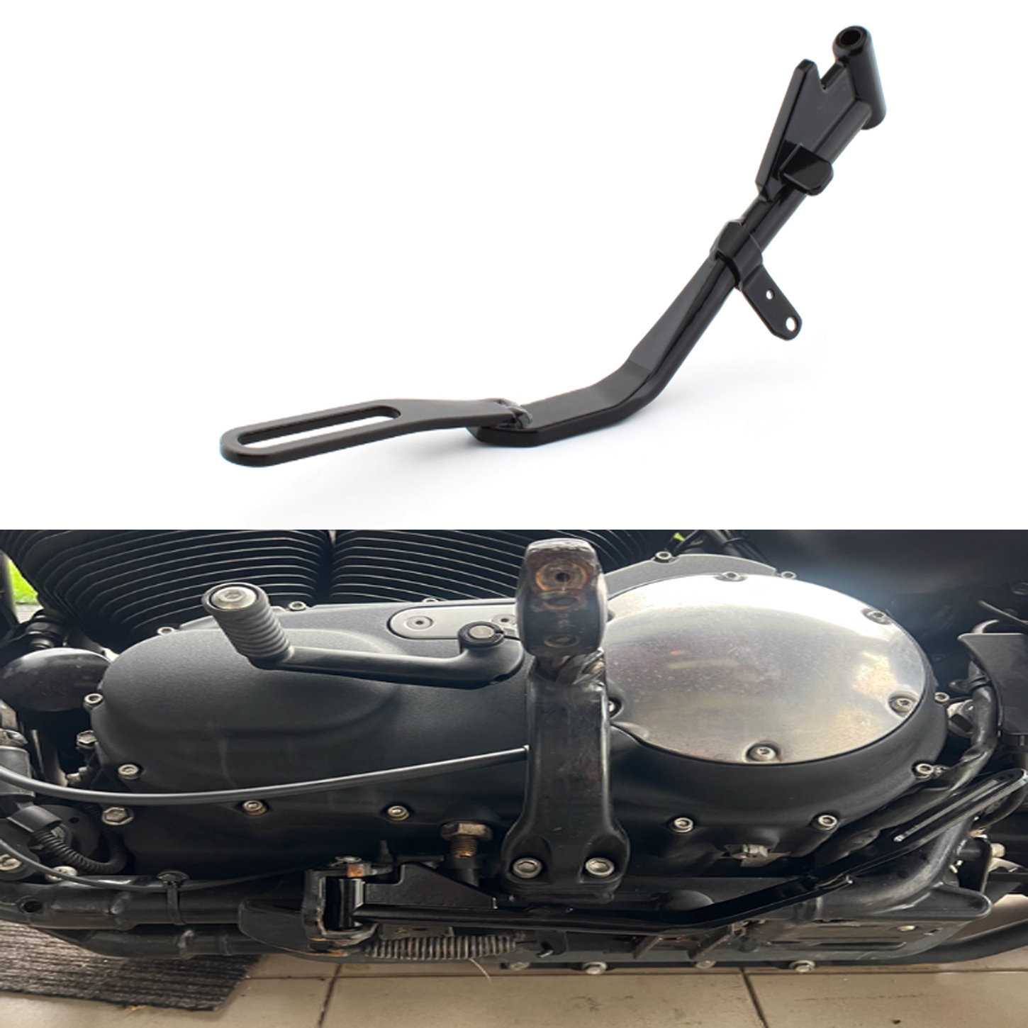 哈雷运动者883侧踢脚撑支架