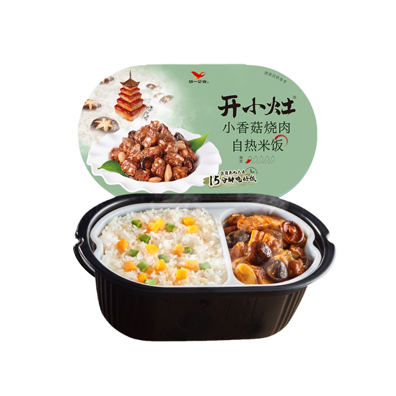 开小灶自热米饭方便速食小香菇烧肉4盒懒人夜宵煲仔饭宿舍免煮