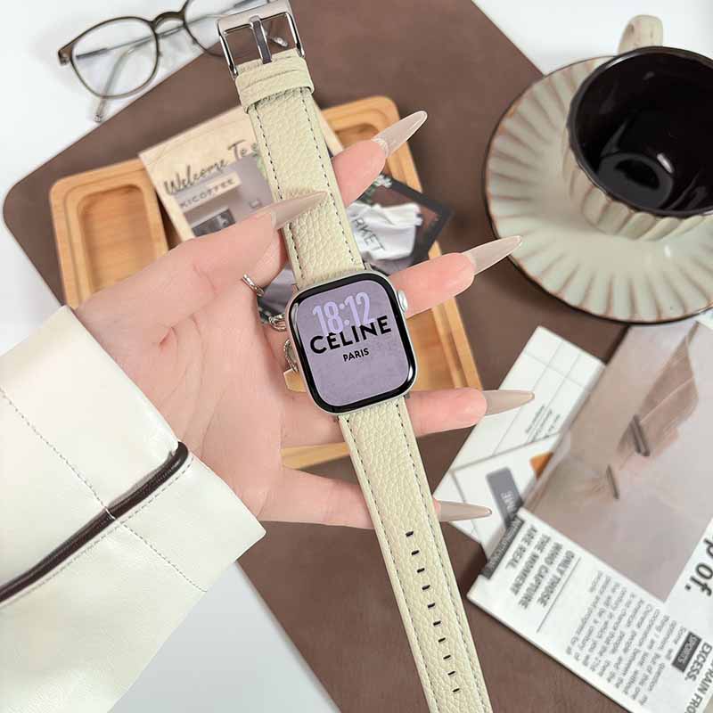 适配iwatch9苹果S8手表applewatch7表带S7超纤SE S6 S10男女S8代