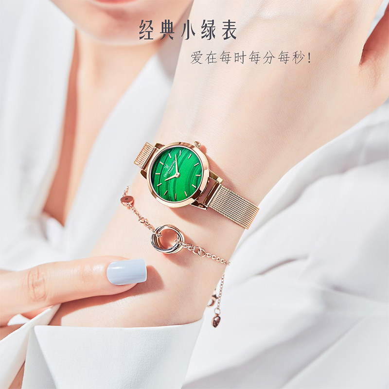 手表女2021年新款小表盘简约手表防水冷淡风钢带石英指针式腕表