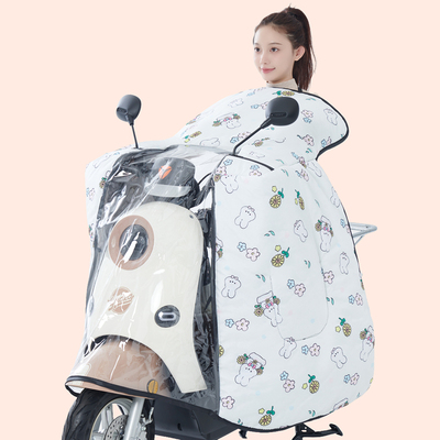 电动车挡风被冬季全包斗篷式加绒加厚电瓶摩托车防风25新款防水罩