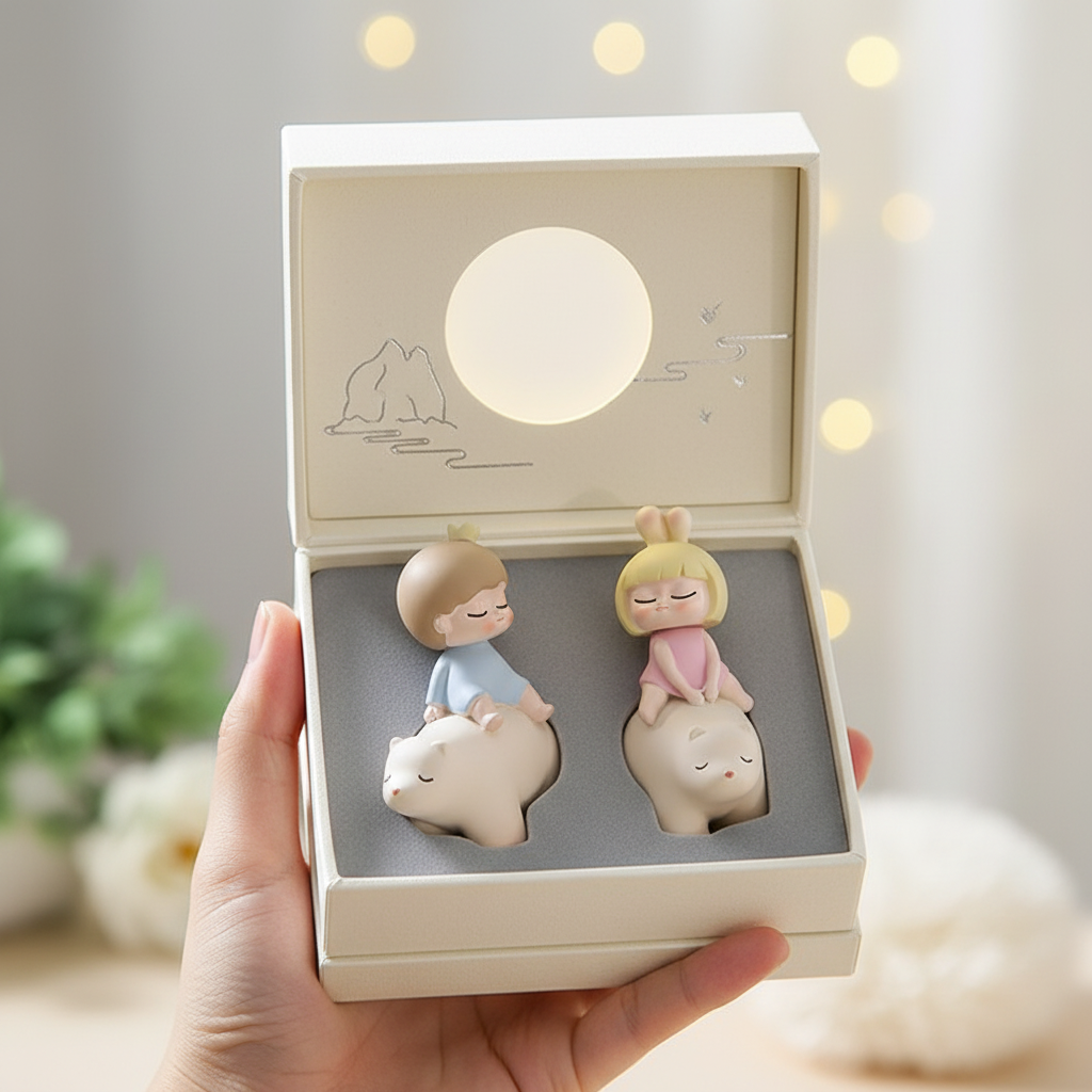 可爱卡通人物桌面摆件创意礼盒装高档装饰品,家居饰品,桌面摆件,淘宝优惠券,粉丝福利购,淘宝优惠卷