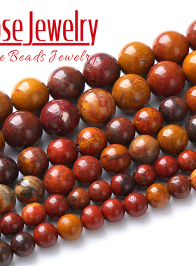 天然战国红散珠 玛瑙圆珠半成品配饰DIY手工串珠手链项链饰品现货