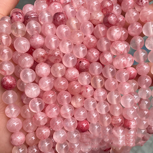 血红色玉髓散珠 天然波斯玉手链项链编织材料DIY串珠水晶饰品配件