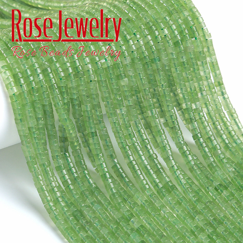 4mm优化橄榄绿玉髓隔片算盘珠车轮珠散珠管珠圆柱隔珠扁珠diy饰品