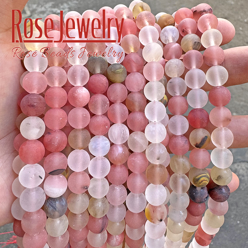 磨砂西瓜皮 哑光西瓜皮散珠 手工串珠散珠diy手链项链耳饰