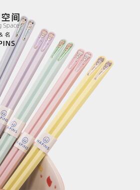 治愈空间HAPiNS猫咪合金筷子家用高档新款一人一筷专人专用快子