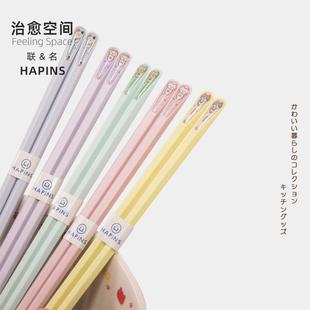 一人一筷专人专用快子 治愈空间HAPiNS猫咪合金筷子家用高档新款