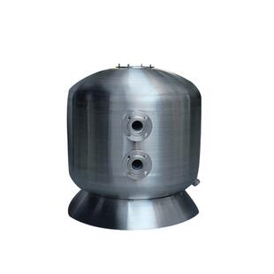 池水处理设砂缸头侧出备过器滤 循环泳过滤 不锈钢带法兰砂ZUR缸