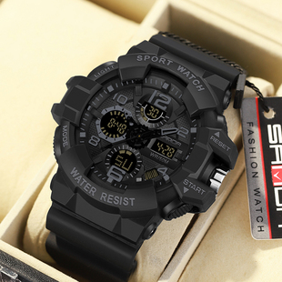 青少年中学生运动手表男款闹钟防水游泳高中生初中专用电子表夜光