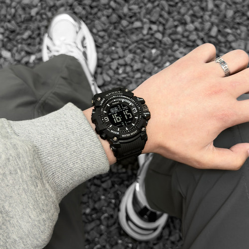 男学生潮流高级韩系小众电子手表