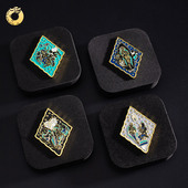 新疆文博馆文创菱形龟兹壁画冰箱贴盲盒特色纪念品小礼物