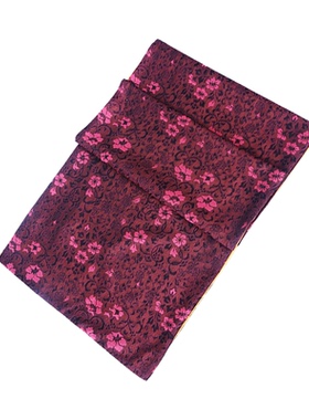 SAINTJOY/上久楷真丝花罗长巾 红魅SJ14022-1