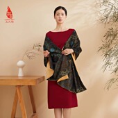 如意盘长CJ13262 SAINTJOY 上久楷宋锦双面披肩