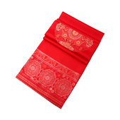 上久楷宋锦双面长巾国风桑蚕丝女围巾绽放·大红 CJ13265 红色