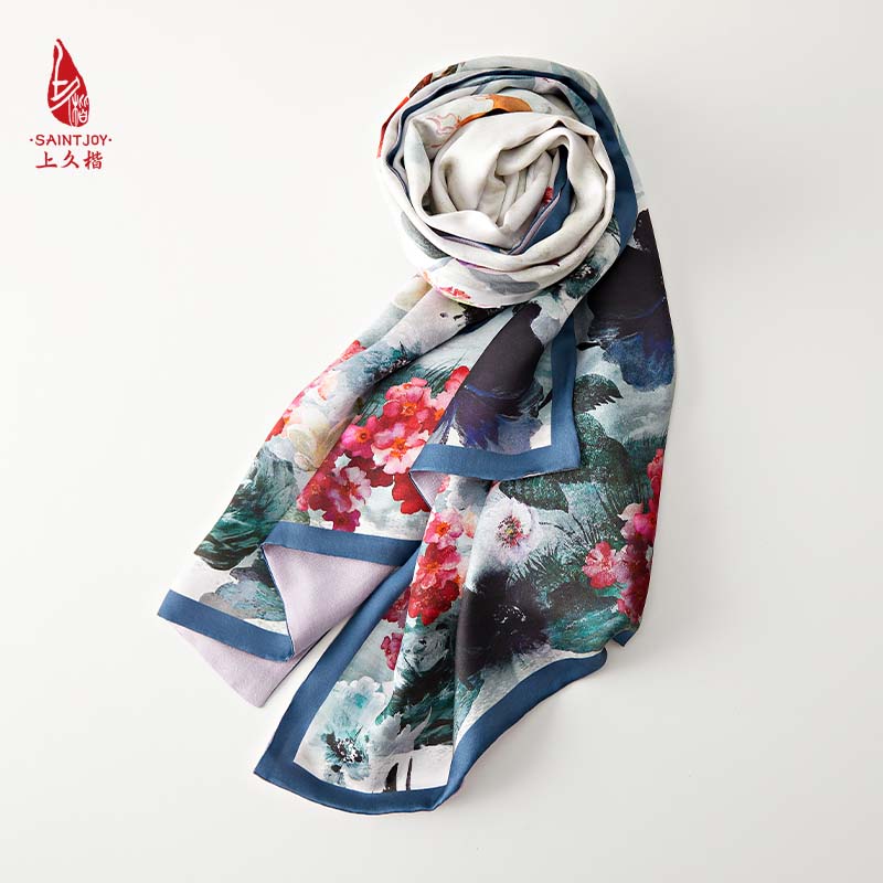 上久楷四季通用女真丝披肩