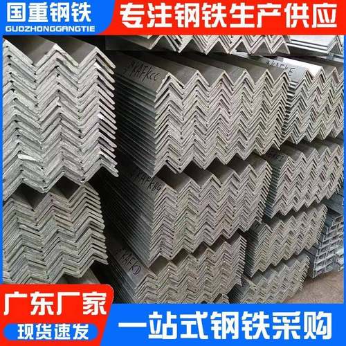 厂家直供Q355B热镀锌角钢幕墙装饰用角铁冲孔切割镀锌热轧角钢