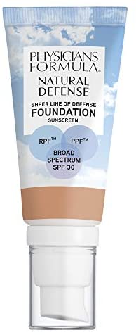 physicians formula natural defense sheer line of defense fou
