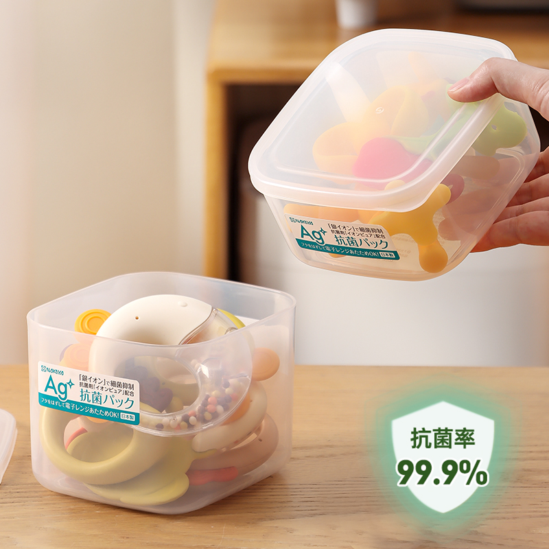 日本进口抗菌安抚奶嘴咬胶收纳盒