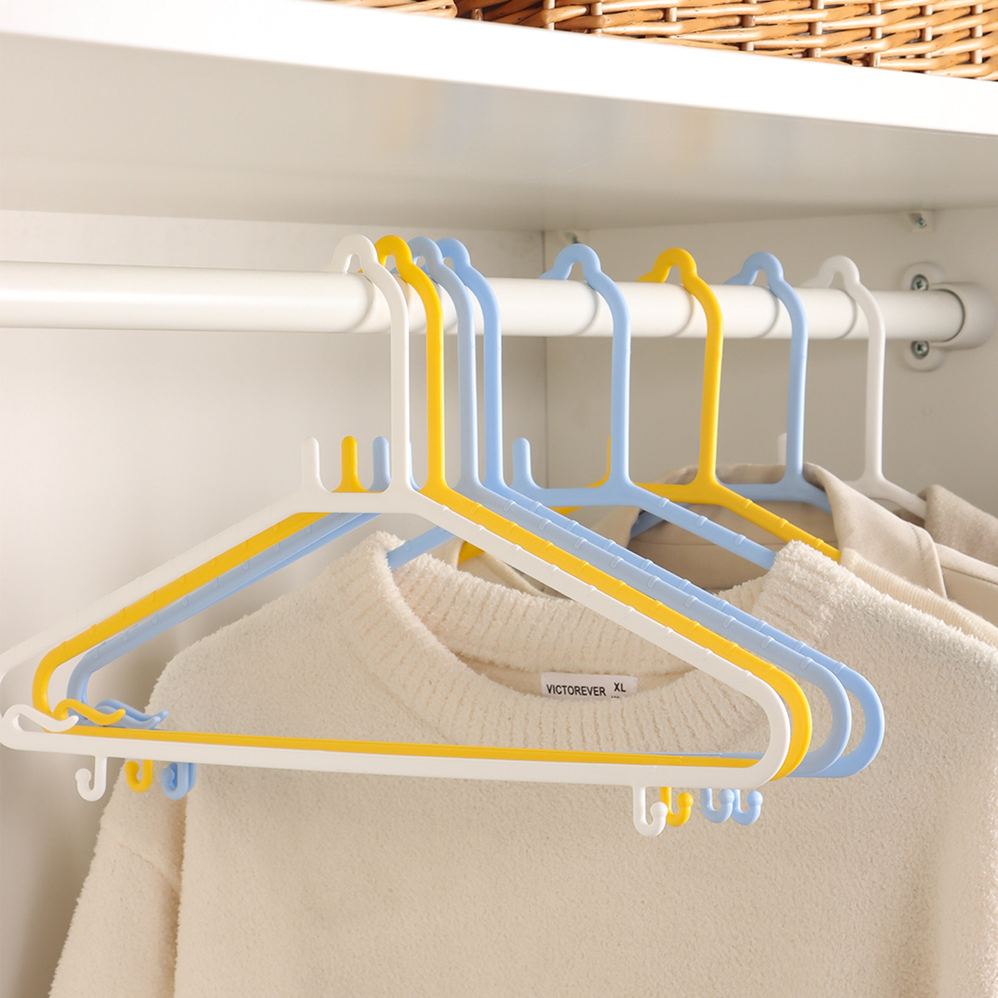 家用护肩无痕衣架衣柜防滑专用挂衣架宿舍阳台晾衣架衣撑子不鼓包,收纳整理,塑料衣架,淘宝优惠券,粉丝福利购,淘宝优惠卷