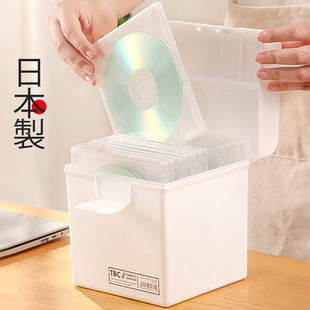 日本进口光盘收纳盒手提车载CD储存箱DVD光盘游戏碟音乐专辑收藏