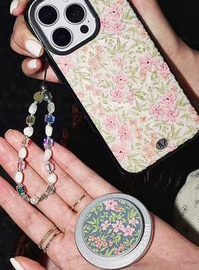 爆闪水晶搭把手mini手机链天然石串珠短款手机挂绳ccd相机挂件饰