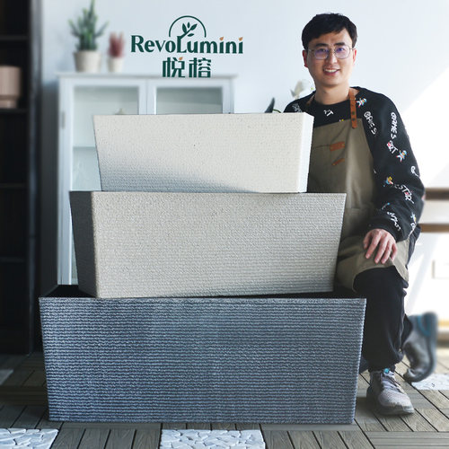 北欧简约长方形特大号加厚塑料花盆长条花槽庭院阳台种植箱马槽盆
