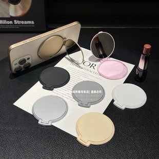 翻盖镜子手机支架粘贴式隐形折叠背贴高清镜面网红补妆神器超薄新款桌面追剧支撑架底座适用苹果iPhone16华为