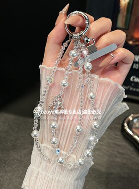 高级轻奢珍珠闪钻中式葫芦串珠