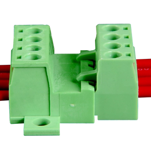 带耳固定面板接线端子插拔式免焊对接公母对插2EDGRKC5.08-2P3P24