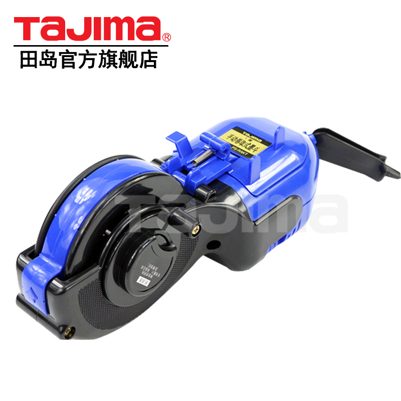 田岛墨斗木工墨斗工地专用弹线神器 手摇回卷收线 大容量不漏墨