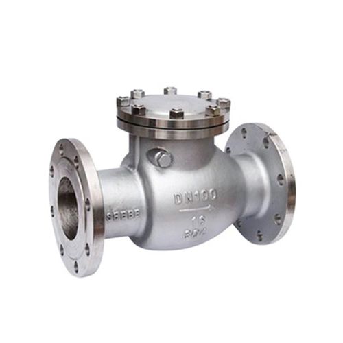 304不锈钢止回阀H44W-16P 旋启式法兰止回阀DN100阀门DN50 65 80