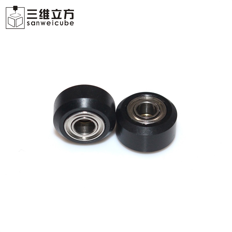 3D打印机配件 Openbuilds塑料滑轮2020欧V槽铝型材POM大轮小轮V轮
