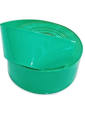 绿色 PVC套管 pvc热缩管锂电z池组外皮阻燃绝缘套膜 支持定做 裁