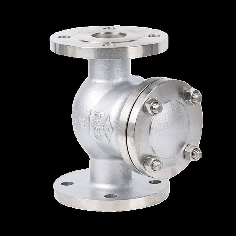 304/316不锈钢旋启式止回阀H44W-16P翻板式法兰单向阀逆止阀门