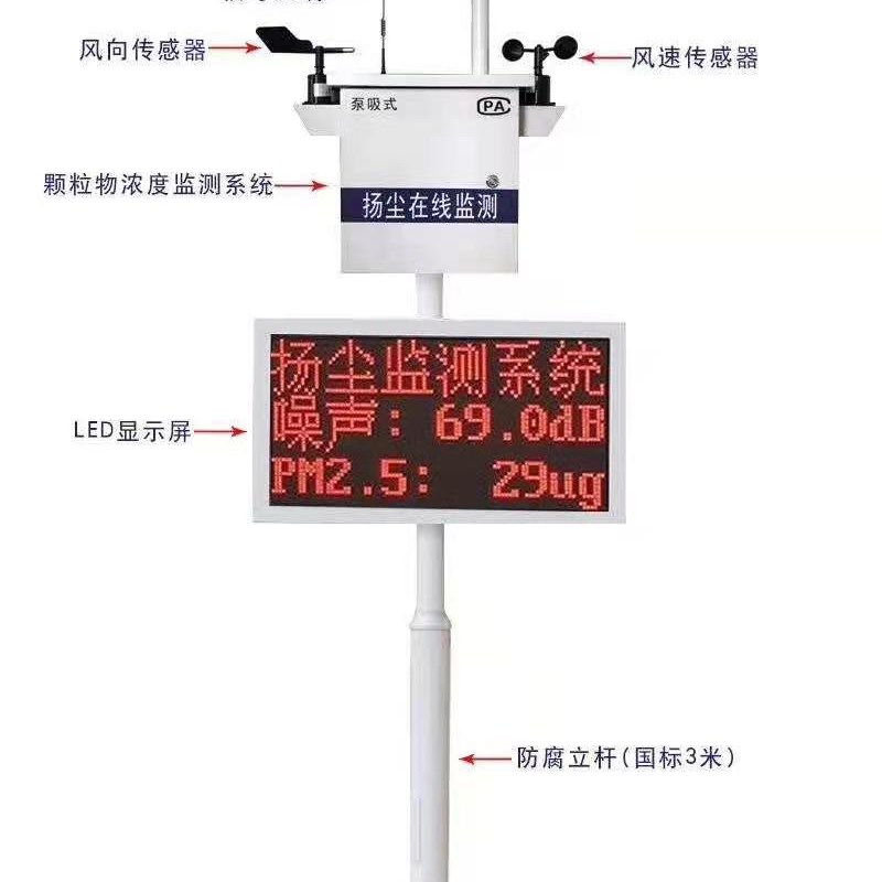贝塔扬尘颗粒物在线监测仪建筑工地扬尘监测系统pm2.5/10监测设备