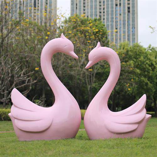 花园装饰别墅庭院户外水池草地园林景观装饰动物仿真天鹅雕塑摆件