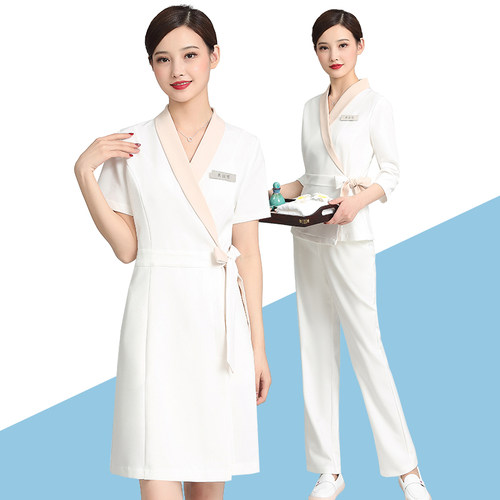 夏季皮肤高端职业美容师工作服