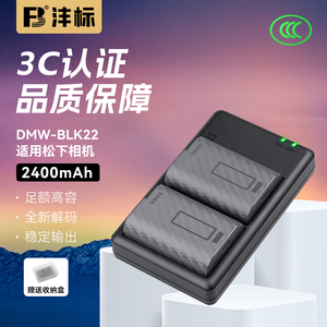 沣标DMW-BLK22相机电池适用松下DC-S5M2 S5 S9 GH6 GH5M2全画幅数码微单LUMIX S5配件Panasonic充电器套装