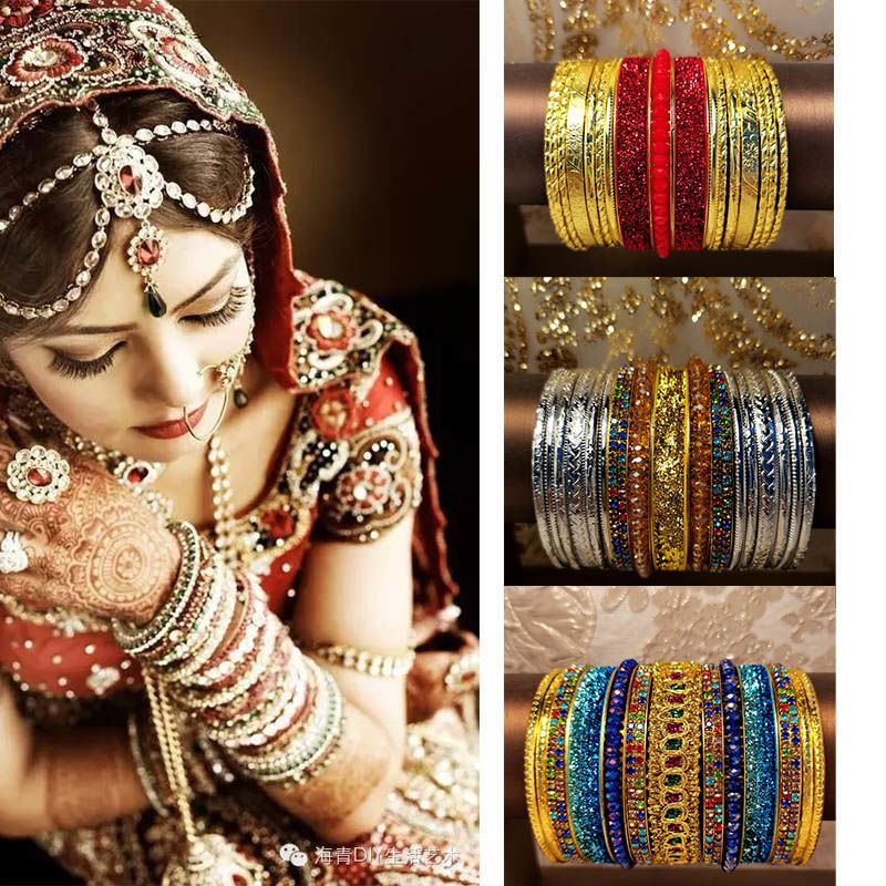 奢华异域印度手镯女多环