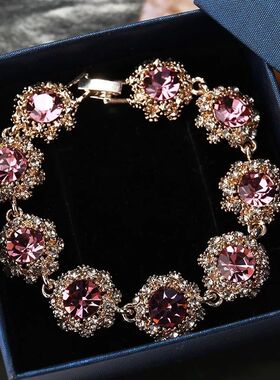 韩版超闪水钻复古时尚水