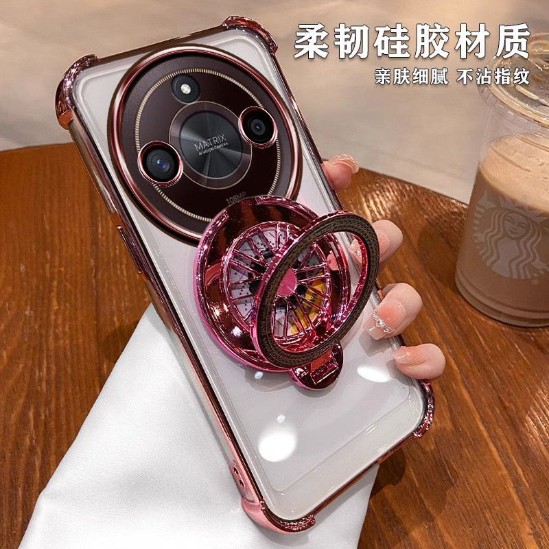 华为荣耀x50手机壳ALI一AN00新款硅胶honorx50pro保护套X50GT全包四角气囊防摔ALP透明por带支架高级感男女
