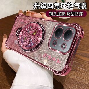 适用红米15R手机壳风生水起支架小米redmi15C.保护套带支架5g全包气囊25082RNC1防摔外壳Redmi15C男女r5g新款